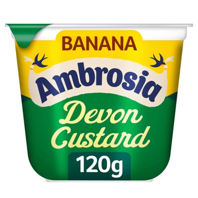 Ambrosia Banana Flavour Custard Pots - 12x120g