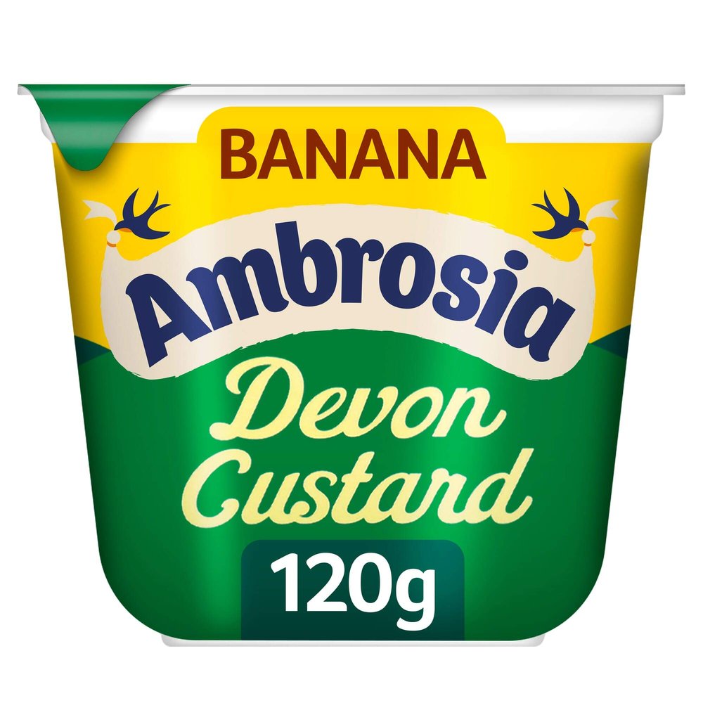 Ambrosia Banana Flavour Custard Pots - 12x120g