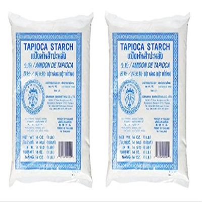 Erawan Tapioca Starch Powder 16 Oz (Pack of 2)