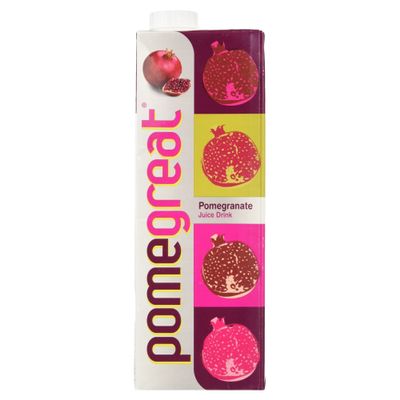 Pomegreat Natural Juice/Drink, 1L (Pack of 6)