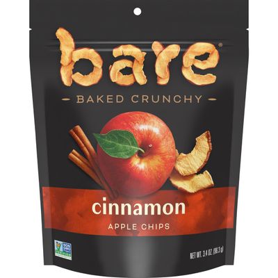 Bare Baked Apple Chips, Cinnamon, 3.4oz Bag