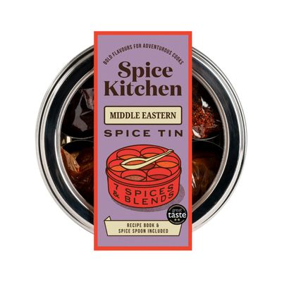 Spice Kitchen Middle Eastern Spice Collection Spice Tin with 7 Cooking Spices & recipe booklet included