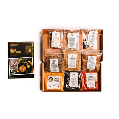 Spice Kitchen 9 Indian Spice Collection, individual spice packs, including Award Winning, amazingly fragrant Garam Masala