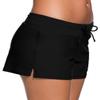 ChinFun Women's Board Shorts Swimswear Bottoms Tankini Swim Bathing Briefs Swimsuit Boardshorts Beach Trunks with Liner, 01-original Size-black, X-Large view 4