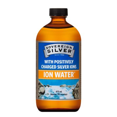 Sovereign Silver - Ion Water 99.99% Pure Only 2 Ingredients No Added Silver Compounds - Easily Absorbed & Utilised in The Body - Concentrated 10ppm - 473ml Bottle