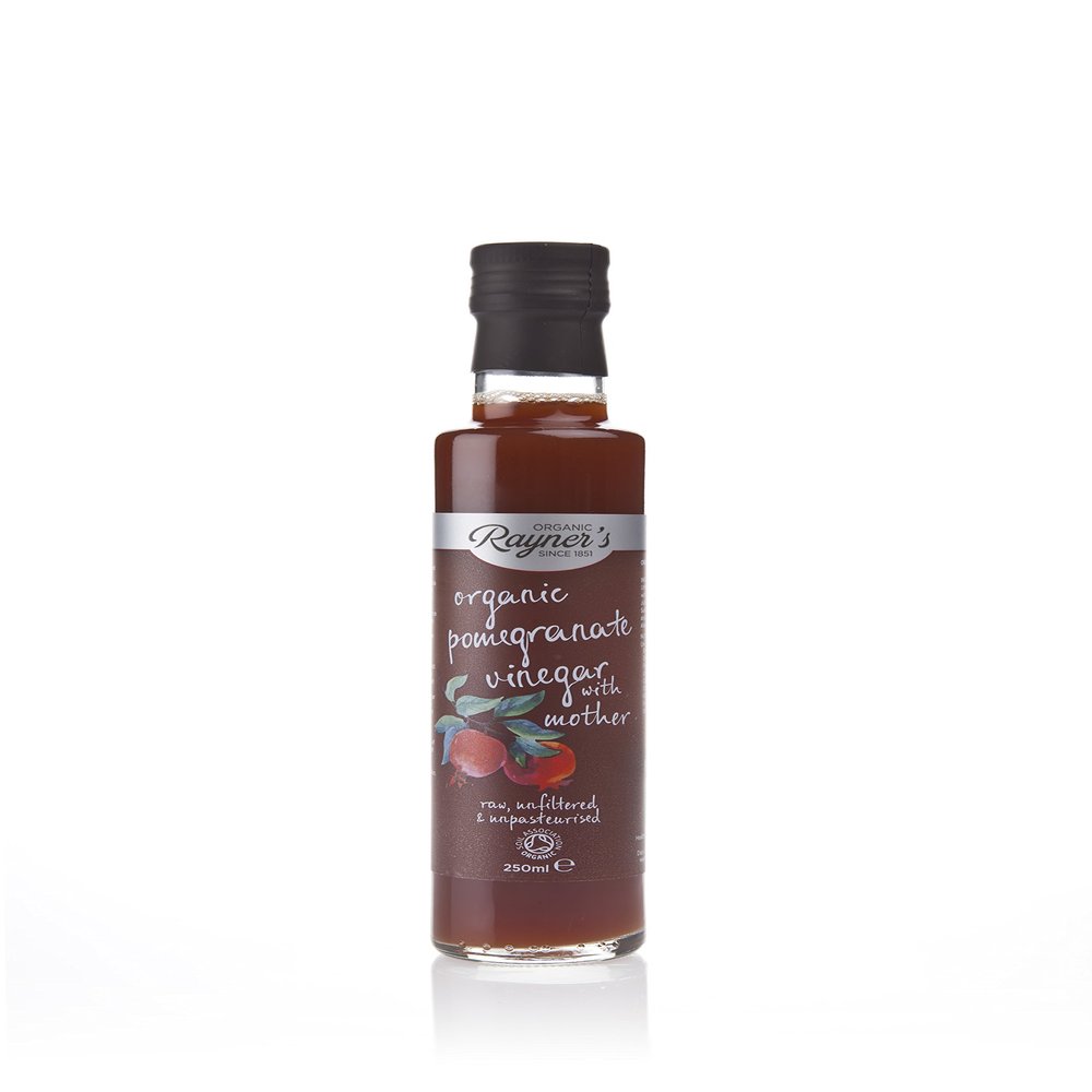Rayners Organic Raw Pomegranate Vinegar with Mother, 250 ml, Pack of 3