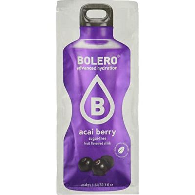 Bolero Instant Drink Flavor Acai Berries - Pack of 24 x 9 grams (216 gramos)