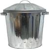 15 Litre Colour Mini Metal Coal Bucket with Lid Small Coal Bin with or without Shovel and Poker (Silver Bucket Only) view 1