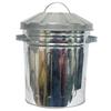 15 Litre Colour Mini Metal Coal Bucket with Lid Small Coal Bin with or without Shovel and Poker (Silver Bucket Only) view 2