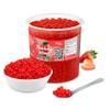 The Inspire Food Company Popping Boba Pearls for Bubble Tea - 3.2KG | Strawberry | Bursting Pearls Bubble | Real Fruit Juice For Shakes, Smoothie | 100% Vegan & Glutenfree, No Artificial Colors view 1