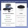 The Inspire Food Company Popping Boba Pearls for Bubble Tea - 3.2KG | Blueberry | Bursting Pearls Bubble | Real Fruit Juice For Shakes, Smoothie|100% Vegan & Glutenfree, No Artificial Colors view 4