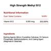 High Strength Methyl B12-5mg x 180 Tablets - Coenzyme Form of Vitamin B12 - Methylcobalamin (5000mcg) view 3