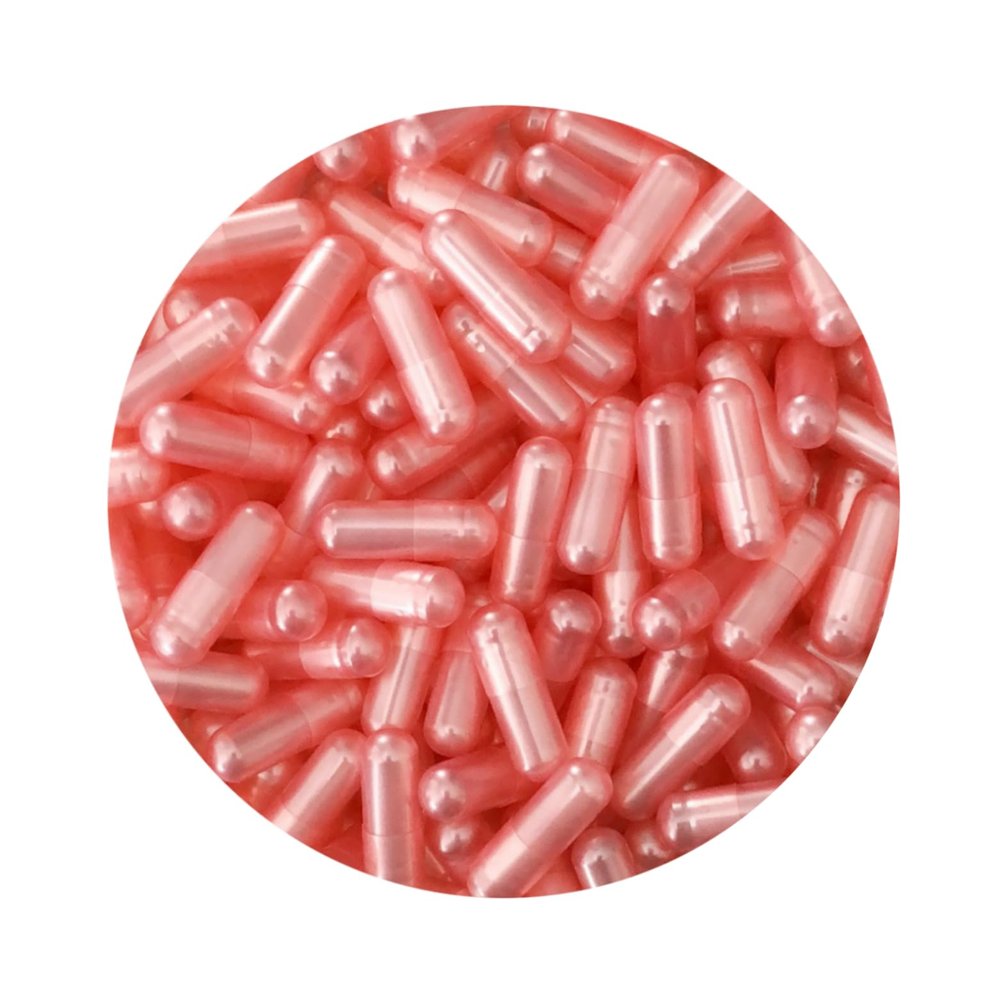 DR T & T 100 size 0 gelatin pearl pink capsules with certificate UK seller