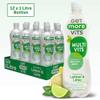 Get More Vits Sparkling Water - Low Calorie, Sugar Free, & Multivitamin Flavoured Water - Fizzy Drink with Vitamin D, C, & B Vitamins - Lemon & Lime Spring Water - 1 Litre Bottles, Pack of 12 view 2