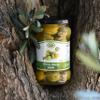 KORVEL Whole Green Olives Greek Table Olives in Brine, 290g (10.2oz) Glass Jar view 3