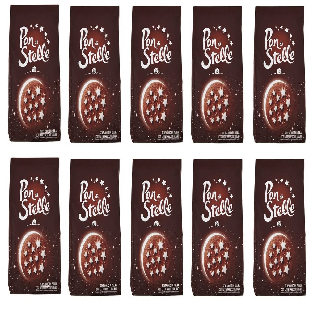 10x Mulino Bianco pan di Stelle Italian Cacao Biscuits Cookies 350g