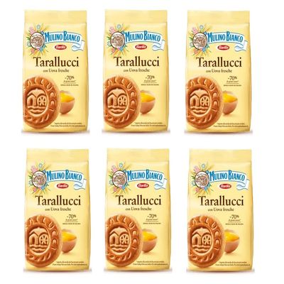 6X Mulino Bianco Tarallucci Italian Bisvuits Cookies 350g