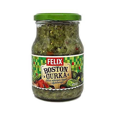 Felix Bostongurka | Scandinavian Pickled Cucumber Relish | Agurkmix | 375g