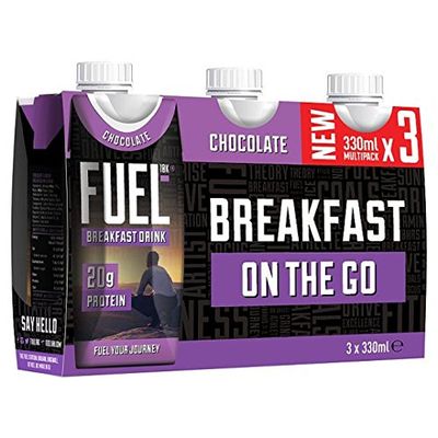 Fuel10k Chocolate Breakfast Milk Drink 3X330ml Multipack