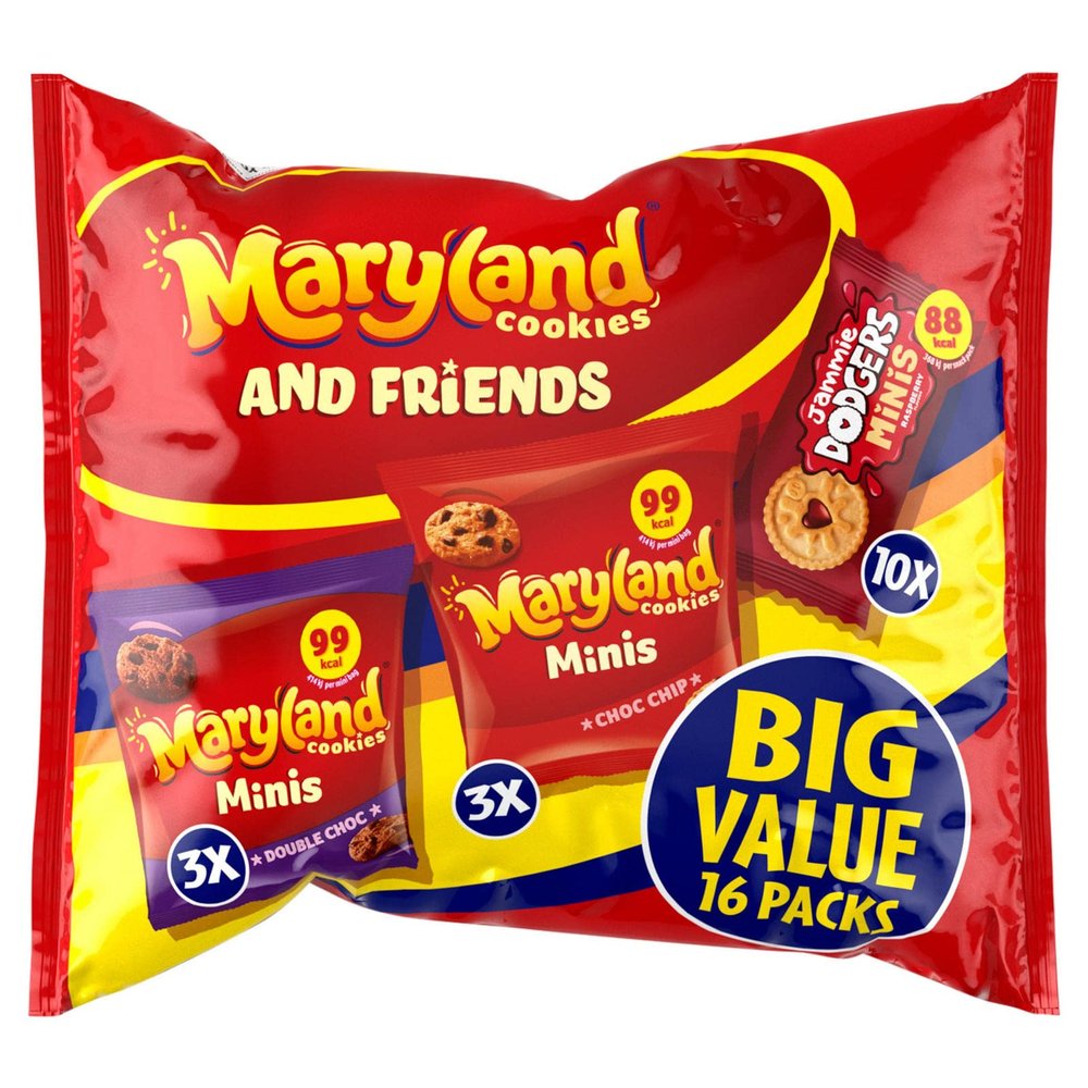 Burton's Mini's Biscuits 16 Variety Packs 380g