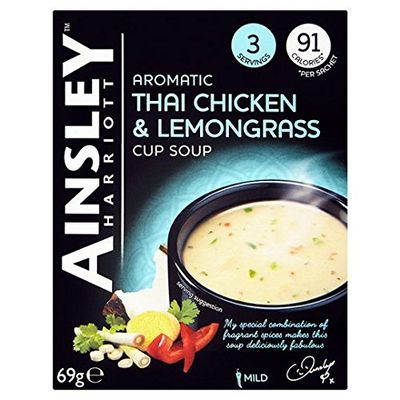 Ainsley Harriott Thai Chicken Lemon Grass Cup Soup 3 Pack 69G