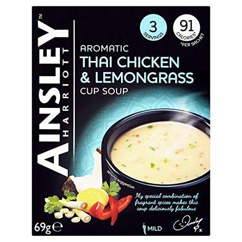 Ainsley Harriott Thai Chicken Lemon Grass Cup Soup 3 Pack 69G