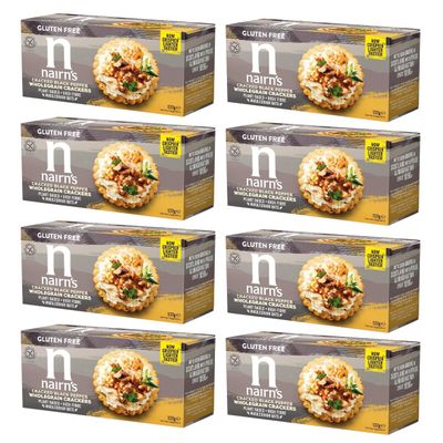 Nairns Gluten Free Cracked Black Pepper Crackers 1(Pack of 8)