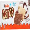 6x Kinder Cards Italian Wafer Biscuit Cookies Biscuits Cookies with Milk & White Chocolate 128g New! view 1
