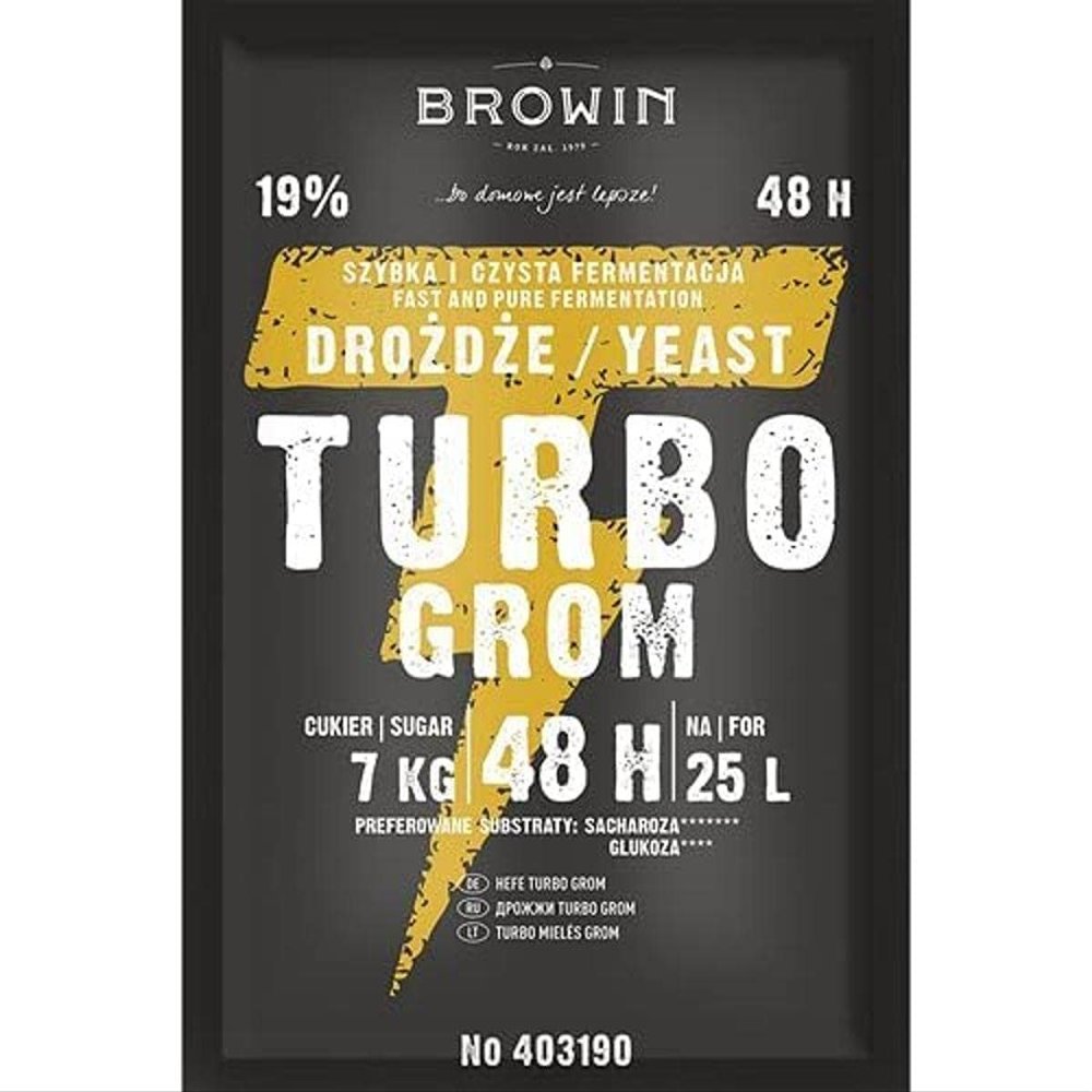 Browin 403190 Turbo Grom 48 h Distillers Yeast, 150 g, Not applaied, Normal