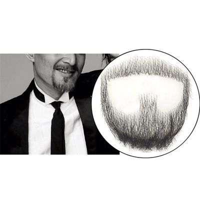 Remeehi Goatee Men's Beard Human Hair Lace Hand-Made Fake Facial Mustache Costume Pretend Hu