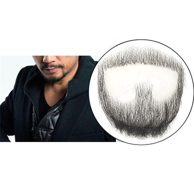 Remeehi Goatee Men's Beard Human Hair Lace Hand-Made Fake Facial Mustache Costume Pretend Zhang