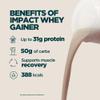 Myprotein Impact Whey Gainer | Chocolate Smooth - 2.5 kg | Mass Powder Weight Gainer | 31 g Protein & 50 g Complex Carbs Per Serving | 388 Calories for Strength & Muscle Recovery view 2