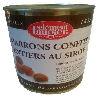 Clment Faugier - Whole candied chestnuts in syrup - 1.1Kg