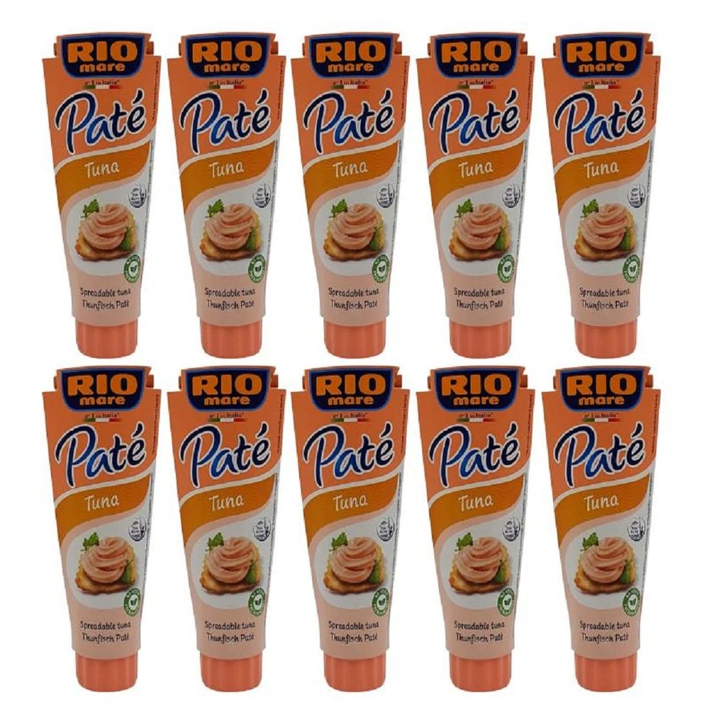10x Rio Mare Tuna Fish pate 100g Snack Food