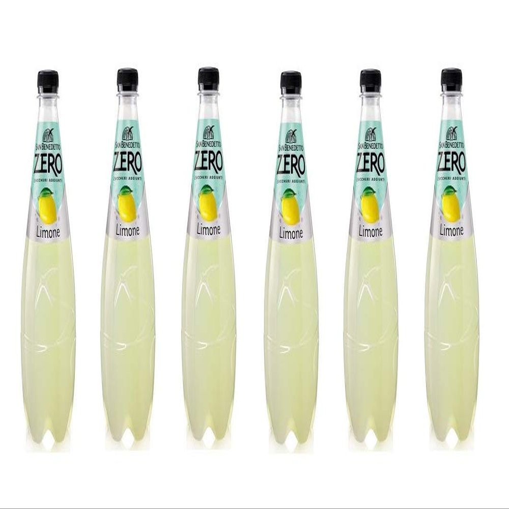 6x San Benedetto Limone Zero Lemoade Drink Soda 75cl Suage Free!