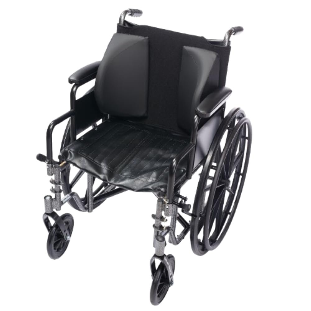 Lacura Lateral Support Assembly, Small, Foam Wing Padding to Support the Torso, Lateral Pads for improved comfort and support with the elderly, disabled users, Wheelchair Accessory Pads