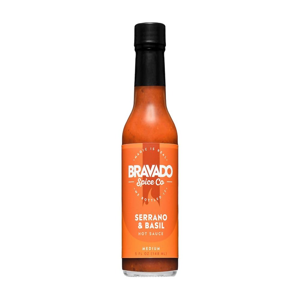 Bravado Spice Serrano and Basil Hot Sauce 5fl oz