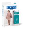 JOBST Opaque Thigh High with Silicone Dot Top Band, 20-30 mmHg Compression Stockings, Closed Toe, Small, Cranberry view 2