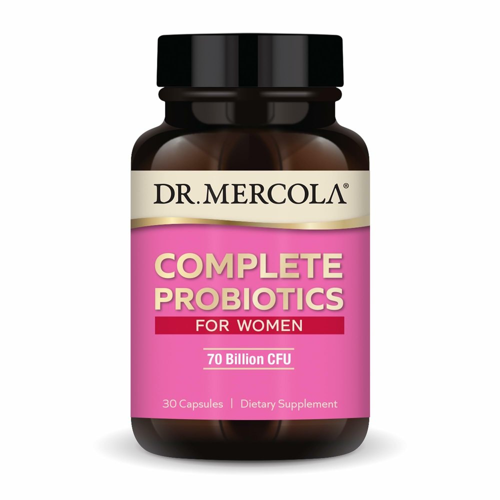 Dr Mercola Complete Probiotics for Women, 70 Billion CFU, 30 Capsules