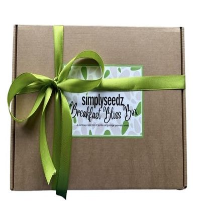 Simplyseedz Jumbo Porridge Oat Pot Gift Selection Box, Breakfast Bliss, 6 x 60g pots Fibre rich Gut healthy Vegan friendly