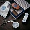 Monster&Son Premium 7-Item Organic Beard Kit - Beard Oil, Beard Balm, Beard Brush, Beard Comb, Scissors, Canvas Travel Bag - Male Grooming Kit in Gift Box - Great Mens Birthday Gift - Father's Day view 2