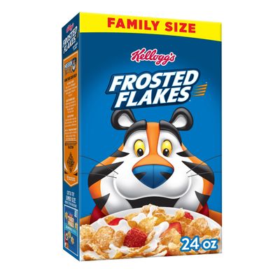 Kellogg's Frosted Flakes Cinnamon Breakfast Cereal Family Size 24 oz