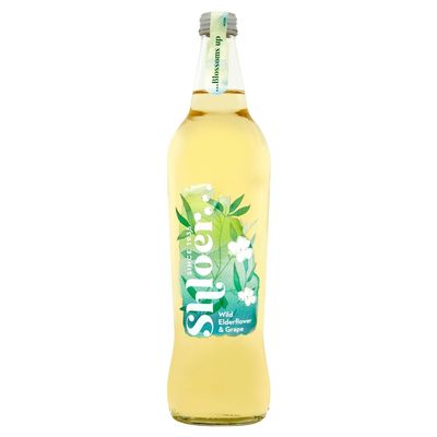 Shloer Sparkling White Grape and Elder Flower Juice Drink, 750 ml, Pack of 6