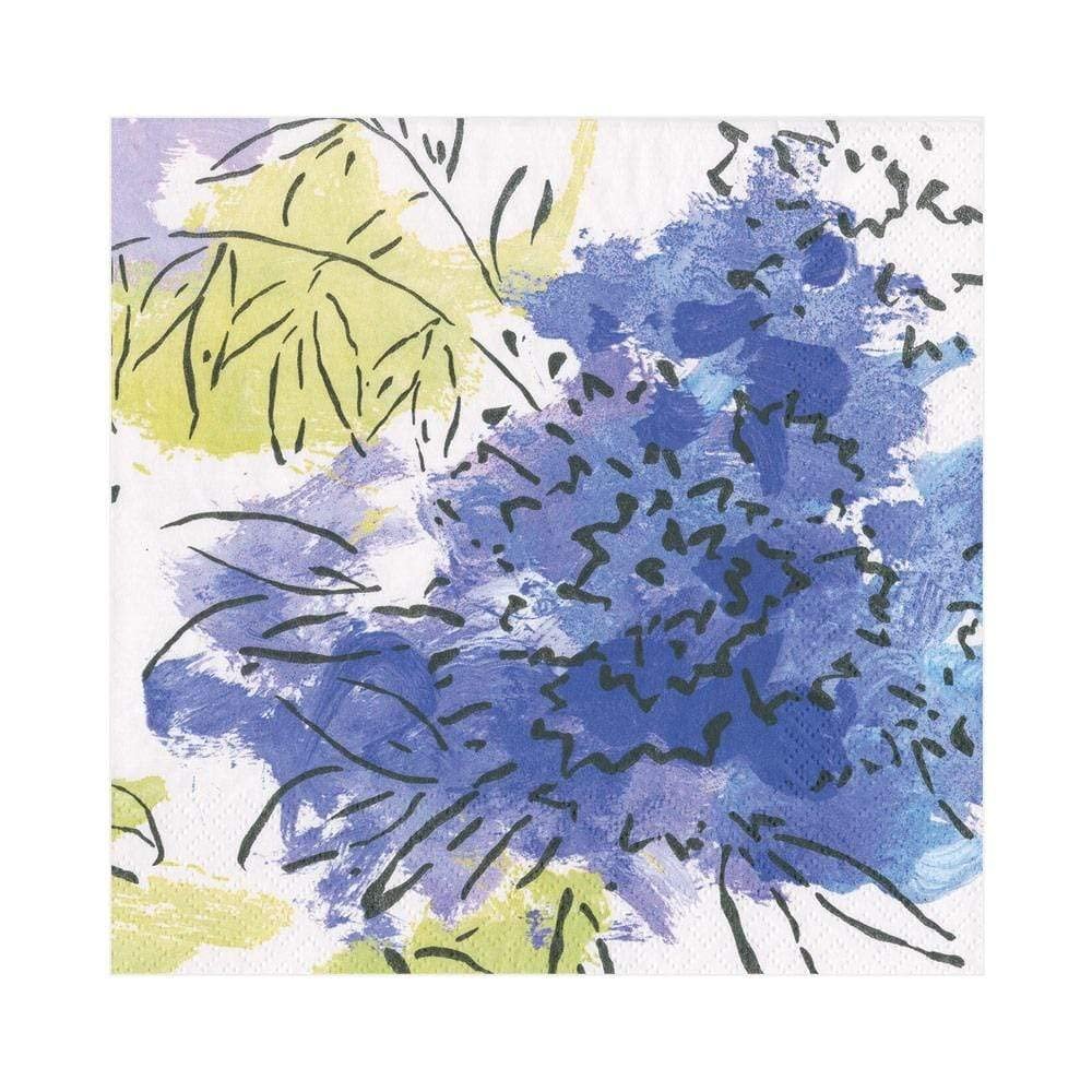 Caspari Abstract Floral Paper Luncheon Napkins, 20 Per Package
