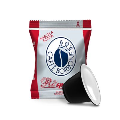 200 Nespresso Compatible Borbone Coffee Capsules - Red Red Mix (2 x 100)