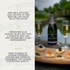 Caspian Caviar House Fizz Gift Set 50g | Luxury Caviar & Champagne Gift Box with Glass Bowl & Spoons | Premium Siberian Sturgeon Caviar | Elegant Magnetic Gift Packaging view 3