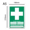 Clearly Indicate First Aiders & Aid Equipment Locations - Versatile First Aid Signs - A5 1mm Rigid Plastic - Compliance with EU & UK Legislation, BS EN ISO 7010 & BS 5499 view 2