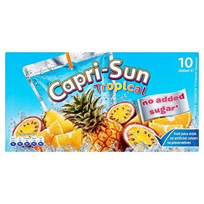 Capri Sun No Added Sugar Tropical 10X200ml