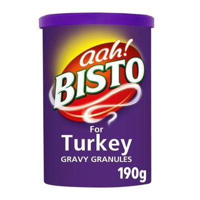 Bisto Flavoursome and Delicious Turkey Gravy Granules, Perfect for Christmas Dinners, 190 g (Pack of 1)