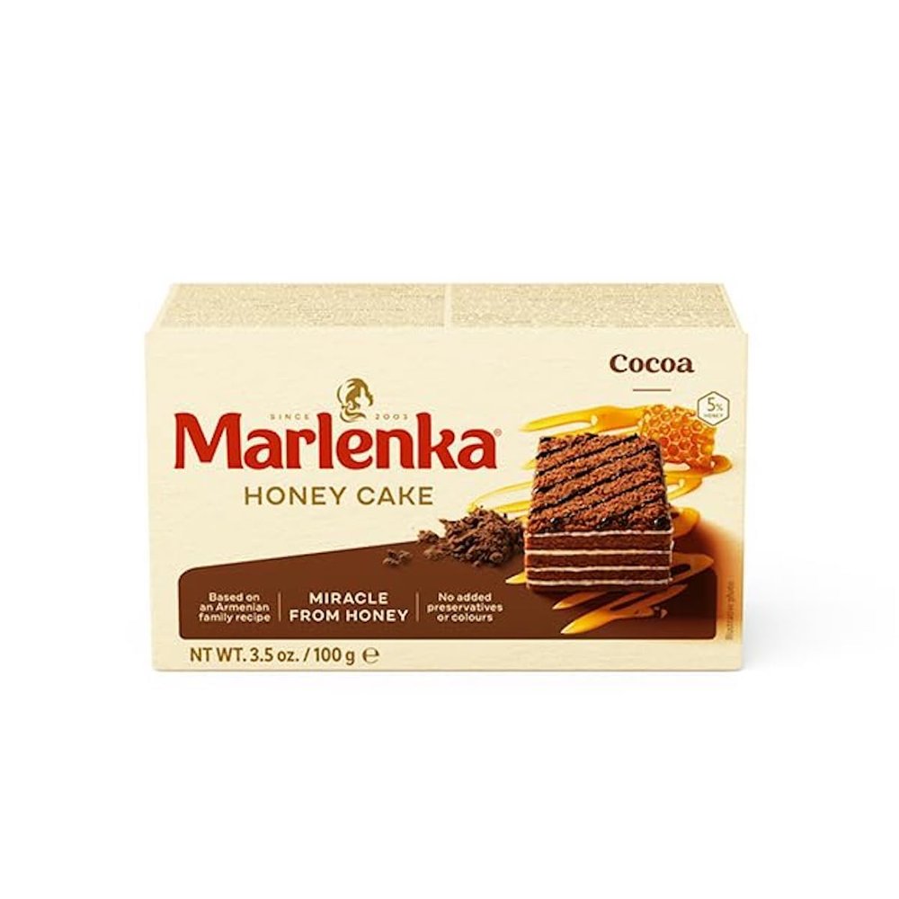 MARLENKA Cocoa Honey Cake  Honey Dessert, Cake (1 x 100 g)